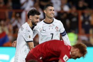 Portugal remembers Jota as Ronaldo leads way in World Cup win in Armenia