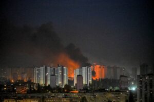 Russian missiles strike Ukraine’s capital, Kyiv, for third time in a week